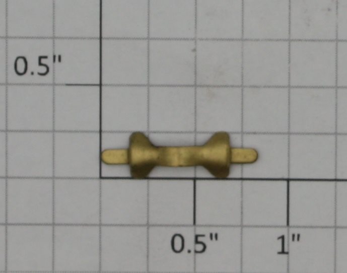 Lionel 400E-36 Standard Gauge Brass Handrail Stanchion (Original-Brass)
