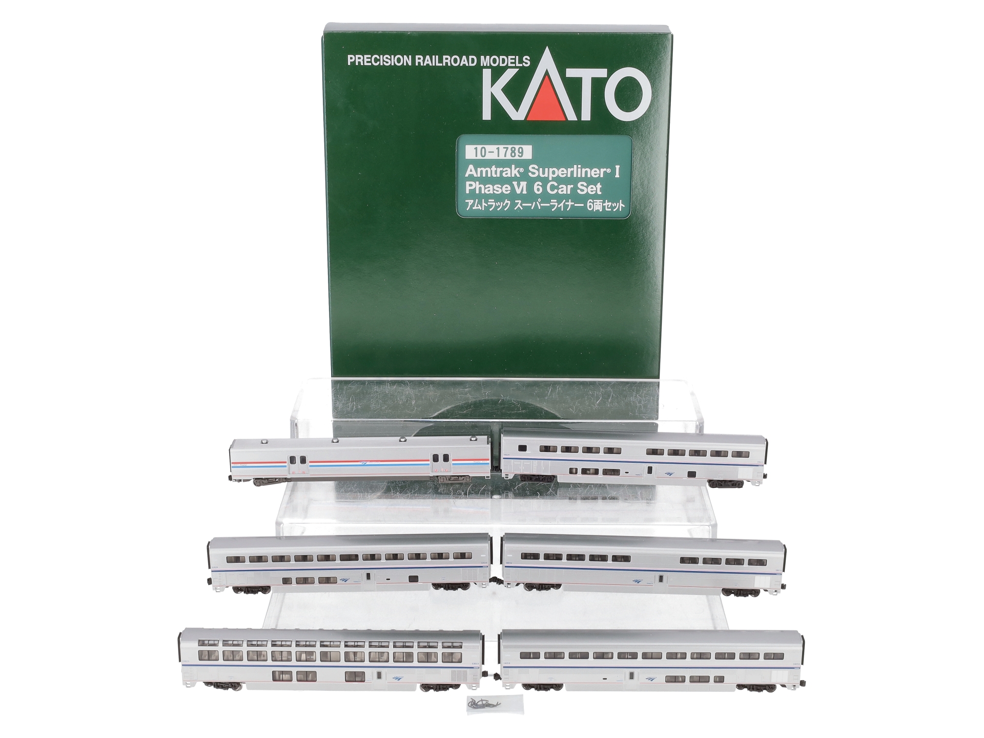Kato 10-1789 N Amtrak Superliner Phase VI Passenger Car Add-On Set