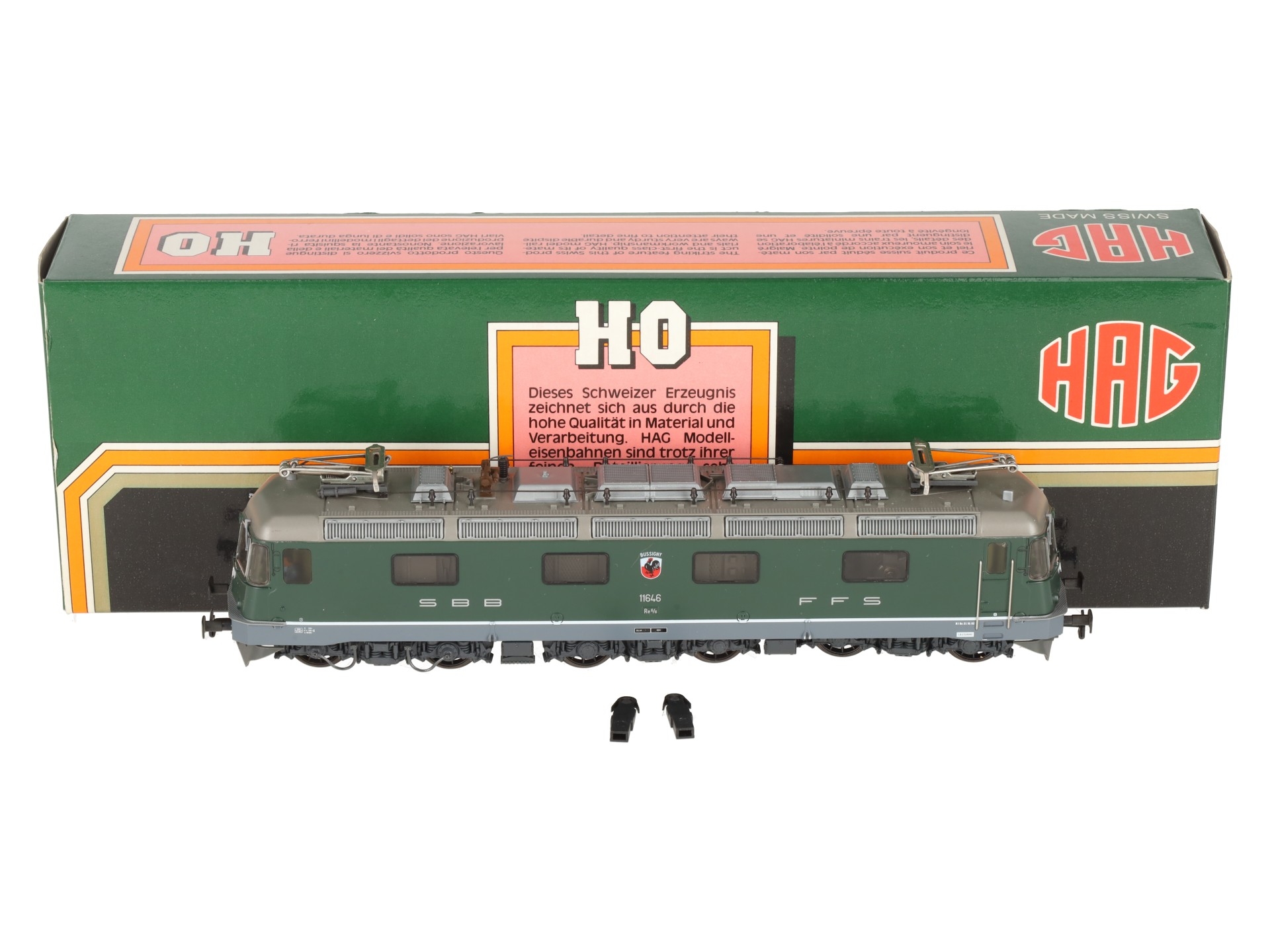 HAG 206 HO Scale SBB Re 6/6 Electric Locomotive #11646 EX/Box | eBay
