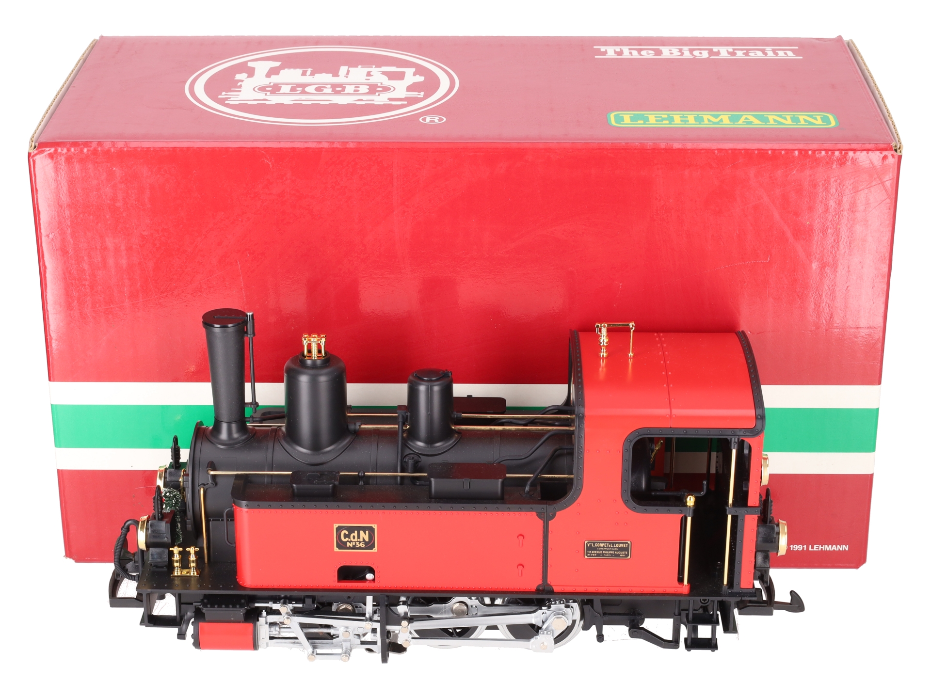 LGB 20790 G Scale Corpet-Louvet C.d.N. No. 36 Steam Locomotive LN